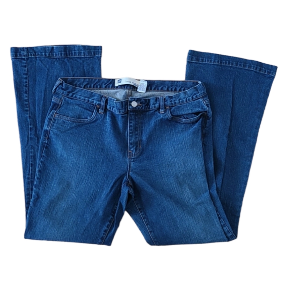 GAP FACTORY  Long and Lean Stretch Jeans Size 14 R EUC